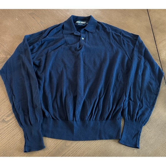 Polo Ralph Lauren Men's Size Large Navy Blue Pullover Sweater - Picture 1 of 5